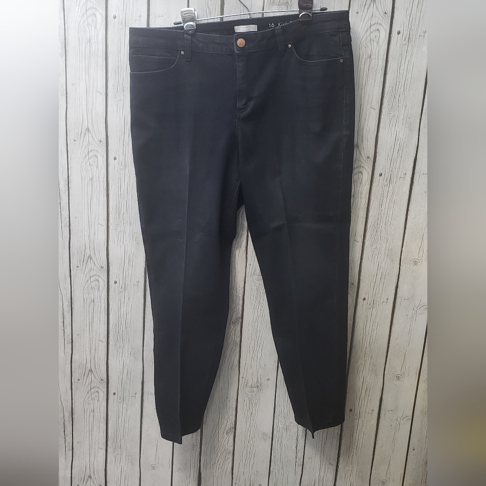 Lauren Conrad Black Kick Boot Jeans, Size 16